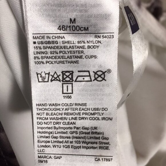 Gap Ladies Tie Dye Bathing Suit Swim Suit Tank Style Size Medium - Picture 12 of 16